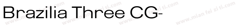 Brazilia Three CG字体转换
